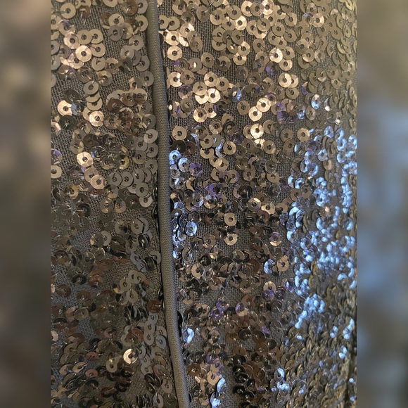 BEBE Tuxedo Style Sequin Leggings - Picture 3 of 4